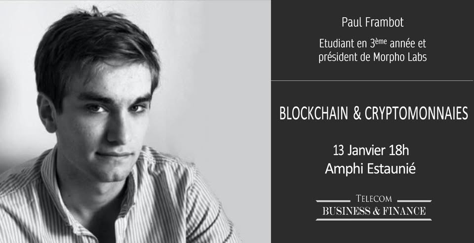 Blockchain & cryptomonnaies par Paul Frambot